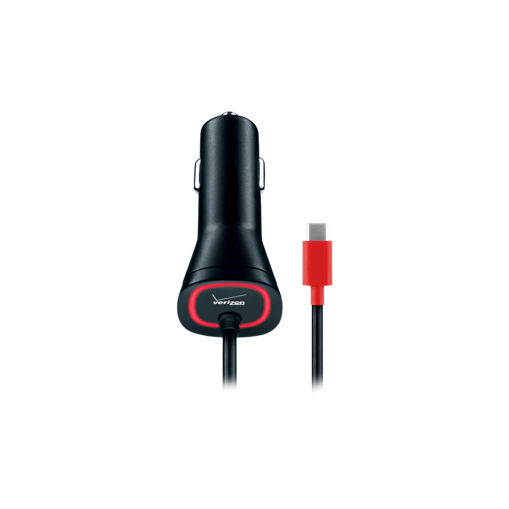 Fast USBC (Type C) Car Charger with Verizon 5V/4.8A Fast Charge