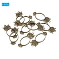thumbnail image 3 of Uxcell Oval Owl Shaped Alloy Open Back Bezel Pendants DIY Hollow Resin Frame, Bronze 10 Pack, 3 of 5
