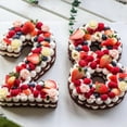 thumbnail image 3 of 4/9Pcs Cake Mold LOVE Type Easy Cleaning PET Number Shape Baking Mold for Fondant, 3 of 8