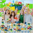 thumbnail image 2 of Battle for Dream Island Birthday Supplies Plates Decorations Decor Backdrop Banner Cake Topper Fans, 2 of 6