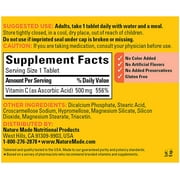 Nature Made Vitamin C 500 mg Caplets 250 ea