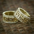 thumbnail image 3 of 2Ct Lab Created Round Diamond Men's Huggie Hoop Earrings 14K Yellow Gold Finish, 3 of 4