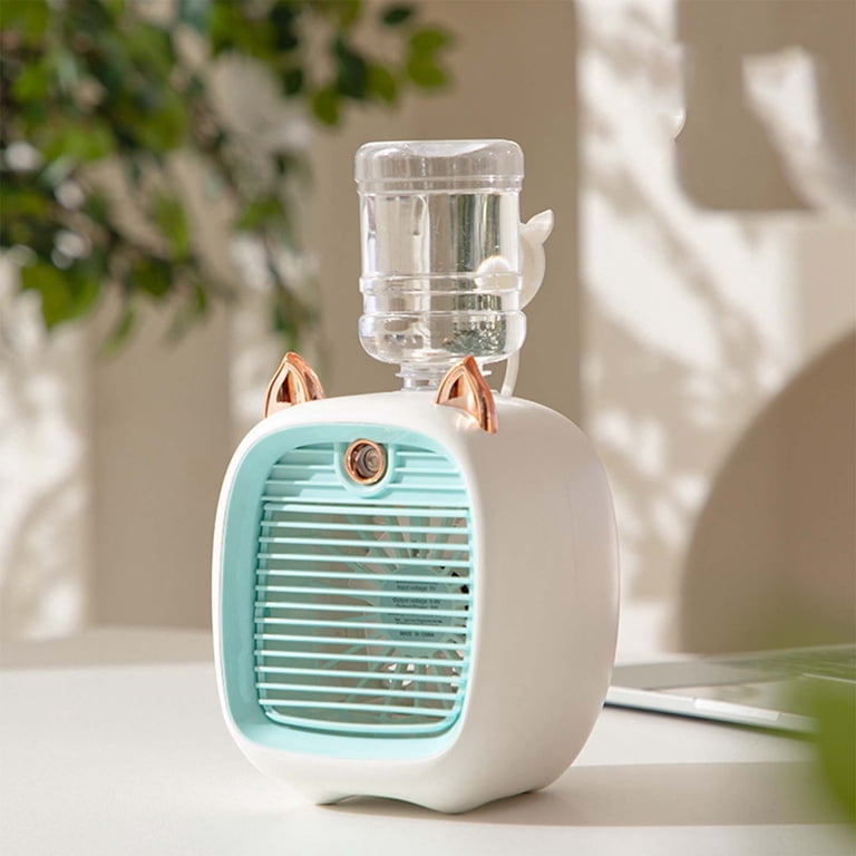 Portable Misting Fan, USB Rechargeable Air Cooler With Spray