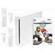 thumbnail image 1 of Nintendo Wii Console White with 2 Sets of Controllers & Mario Kart Bundle System (Refurbished), 1 of 8