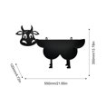 thumbnail image 4 of DQrwqpou Estante Papel en Rollo Estante Almacenamiento Tejido Vaca Metal para Adornos Baño, 4 of 9