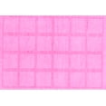 thumbnail image 1 of Ahgly Company Indoor Rectangle Solid Pink Modern Area Rugs, 4' x 6', 1 of 4