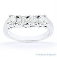 thumbnail image 4 of Round Cut Charles & Colvard Moissanite Engagement & Wedding Bridal Set in 14k White Gold, 4 of 6