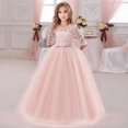 thumbnail image 2 of Summer white bridesmaid girl party dress wedding dress kids dresses for girls children clothing princess dress 10 12 years, 2 of 4