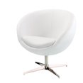 thumbnail image 5 of Noble House Daniel Leather Egg Chair in White, 5 of 5