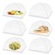 thumbnail image 5 of Cubiertas de malla para alimentos, grandes, blancas, de nailon, plegables, reutilizables, para acampar al aire libre, picnics y barbacoas., 5 of 8