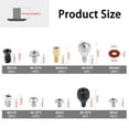 thumbnail image 2 of 300PCS Computer Screws Set,PC Case Screw Motherboard Standoff Screws for Hard Drive Fan Power Chassis Graphics Repair, 2 of 5