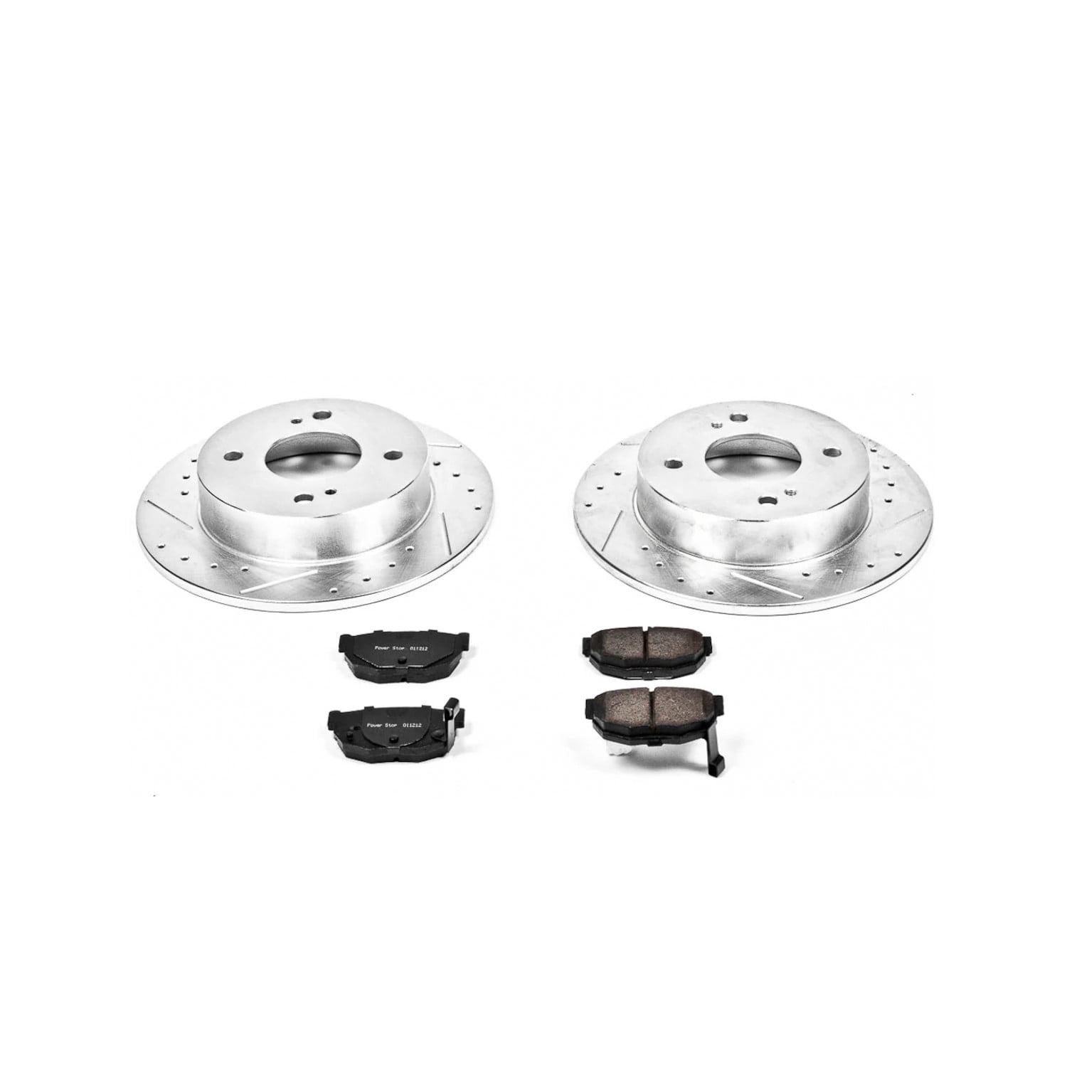 PowerStop Rear Z23 Evolution Sport Carbon-Fiber Ceramic Brake Pad and Drilled & Slotted Rotor Kit Fits: NISSAN Select Models K659