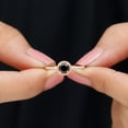 thumbnail image 5 of Rosec Jewels Natural Black Onyx Solitaire Ring for Women - AAA Grade - December Birthstone Ring, 10K Rose Gold, US 11.50, 5 of 8