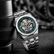 thumbnail image 5 of Reloj mecánico automático Samurai negro blanco potente reloj luminoso resistente al agua, 5 of 6