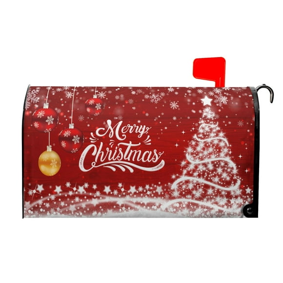 Funda navideña para buzón Harooni, 53 x 46 cm, impermeable