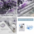 thumbnail image 4 of Purple Black Geometric Blackout Curtains for Bedroom/Living Room, Thermal Insulated Kitchen Curtains, Modern Abstract Crystals Artwork Grommet Darkening Window Treatment Drapes 42"x84"x2, 4 of 8