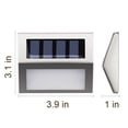 thumbnail image 5 of FKHouse 6 Pack Solar Deck Lights, Stainless Steel LED Solar Stair Lights, Screw-Mounted Low Volt Lights(Cold White), 5 of 7