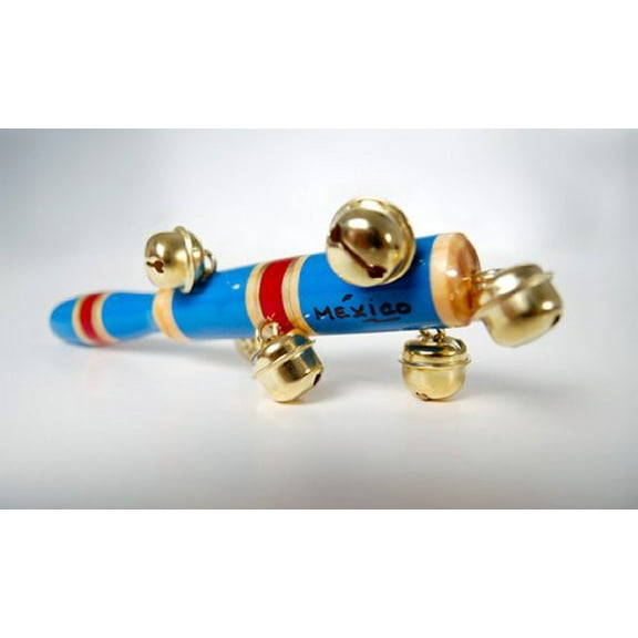 Cascabelero Multi-Color Wood Hand Held Bell