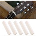 thumbnail image 4 of Puente de guitarra KAIYANG Sin ranuras Guitarra acústica eléctrica clásica Hueso de búfalo en blanco 52 x 6 x 10 mm Paquete de 5, 4 of 5