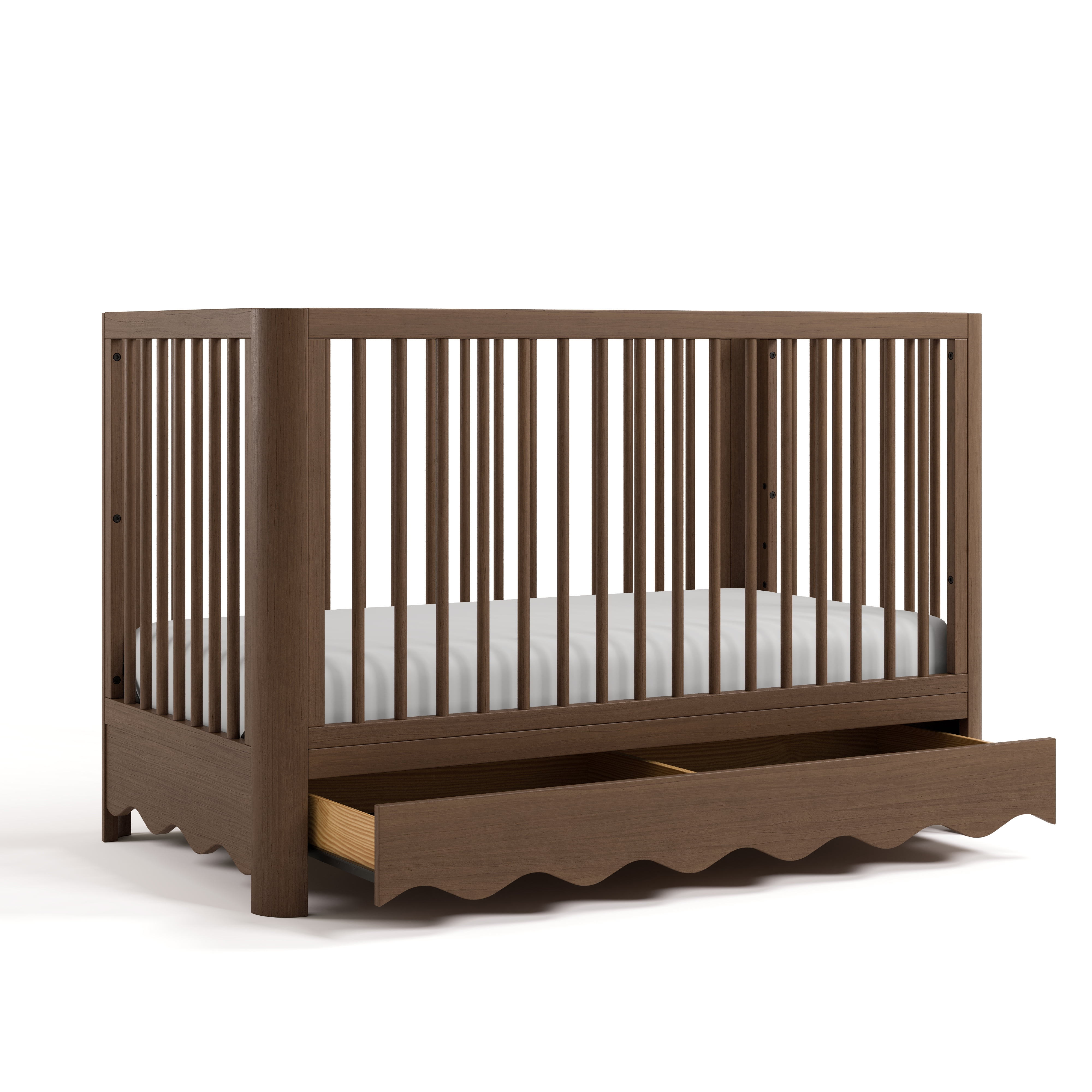 Art of Nursery by Storkcraft Casablanca 5-in-1 Convertible Baby Crib with Drawer, Hazelnut