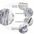 thumbnail image 6 of Grey Forest Waterproof Fabric Shower Curtain,Abstract Vintage Oil Painting Trees Waterproof Fabric Shower Curtain for Bathroom Curtains Bathtubs Hotel Shower Curtains with 12 Hooks Small 36x78in, 6 of 8