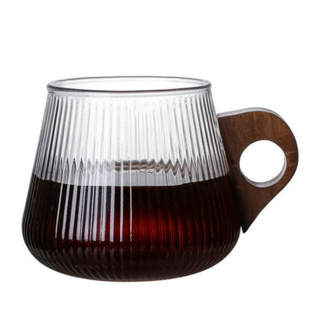 

[CLEARANCE PRICE]Glass Coffee Mug Comfortable Grip Dishwasher Safe for Hot Chocolate