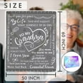 thumbnail image 2 of Gifts for Grandma, Grandma Mothers Day Birthday Gifts for Nana Soft Flannel Blanket, Grandmother Gifts from Grandchildren, Grandma Gifts for Mothers Day, The Best Grammy Ever Gifts 60x 50, 2 of 6