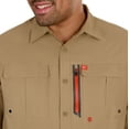 thumbnail image 3 of The American Outdoorsman Blackfoot River Long Sleeve Fishing Shirt - UPF 30 Protection Quick-Dry & Moisture-Wicking Fabric (Deerskin, Medium), 3 of 6