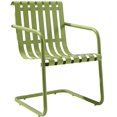 thumbnail image 2 of GRACIE 3 PIECE METAL OUTDOOR CONVERSATION SEATING SET - 2 CHAIRS AND SIDE TABLE IN OASIS GREEN, 2 of 5