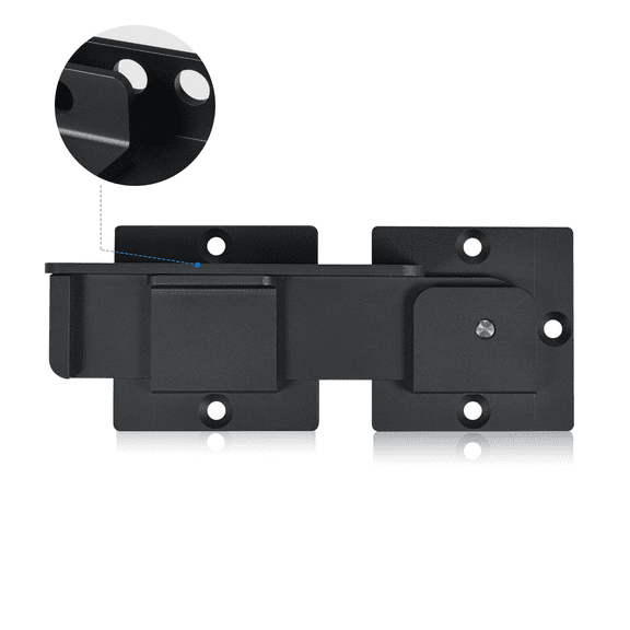 Lumiadot 7.5" Flip Gate Latch Lock with Padlock Holes, 4mm Heavy Duty Aluminum Alloy Door Latch