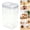 White, variant on Flip Tite TALL Storage Container with Lid 4.05" Air Tight Easy Open Ring Top,Clear Acrylic Skinny Canister Jar for Spaghetti Lasagna Fettuccine Noodle,Kitchen Cupboard Pantry Organizer (0.8L,White)