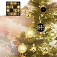 thumbnail image 4 of CuiLiyq Christmas Ball Ornaments, 44 PCS Shatterproof Christmas Hanging Balls Set for Xmas Tree DIY Craft Gifts, for Home Holiday Wedding Party Decorations (Black, Gold), 4 of 6