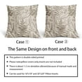 thumbnail image 5 of Brown Leaf Plant Pillow Covers 20X20 Inch Herbs Botanical Fern Vintage Leaves Floral Decorative Pillow Cases Set of 2 Cotton Linen Throw Pillows Farmhouse Home Decor For Sofa Couch Cushion Outdoor, 5 of 6