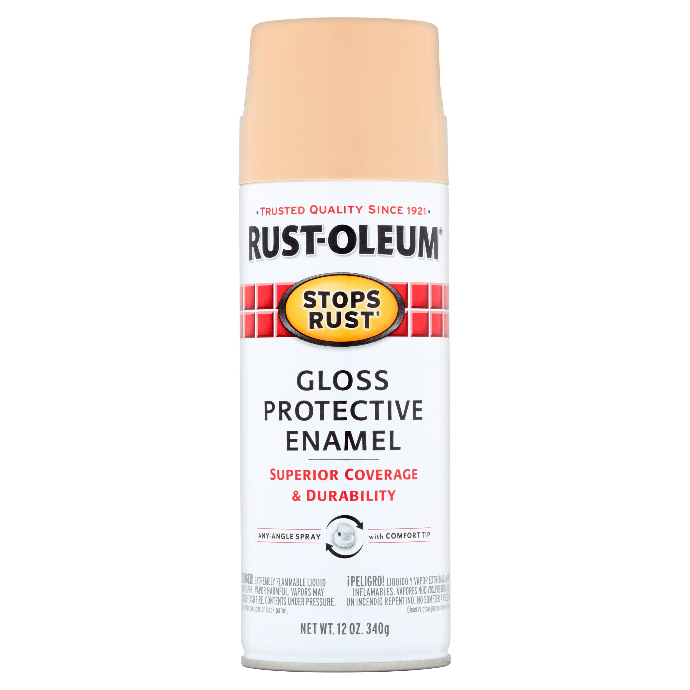 Sand, RustOleum Stops Rust Gloss Spray Paint, 12 oz