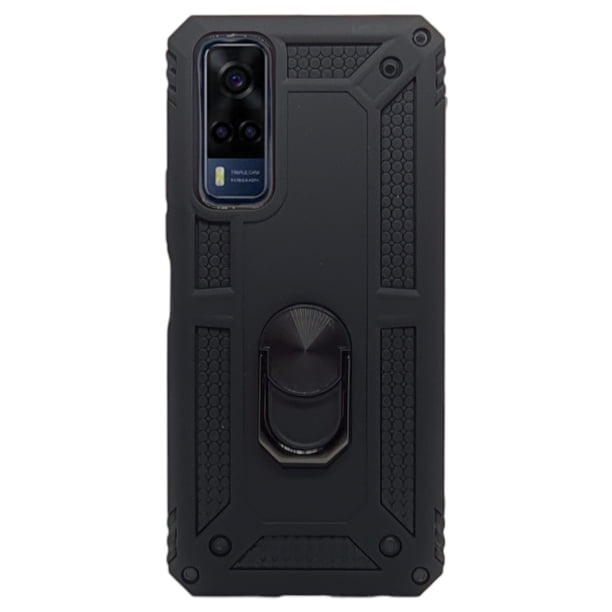 Funda Uso Rudo Cely Vesmir con Anillo Magnético Para Vivo Y53s Y33 Negro