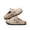 beige, variant on Cork Women's Retro Closed Toe Clogs Slippers with Hole Buckle Clogs Men Flat Sandals for Casual Summer Outdoor