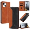 thumbnail image 1 of Funda FOXDOCK para iPhone 13 de Cuero Premium Bicolor con Ranuras RFID, Carcasa Tipo Billetera Antigolpes y Soporte Plegable, 1 of 6