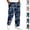Blue, variant on Sweatpants Men Forest Branch Baggy Camouflage Bottoms for Men Causal Wide Leg Trousers Streetwear