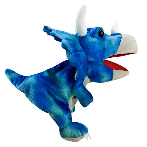 BESTSKY Kids Dinosaur Hand Puppet Toys Baby Hand Puppets Toys Soft Plush Dinosaur Finger Puppets Toy for Age 3