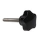 thumbnail image 2 of 4pcs M8 X 50mm Thread Replacement Star Hand Knob Tightening Screw Black Silver Tone, 2 of 3