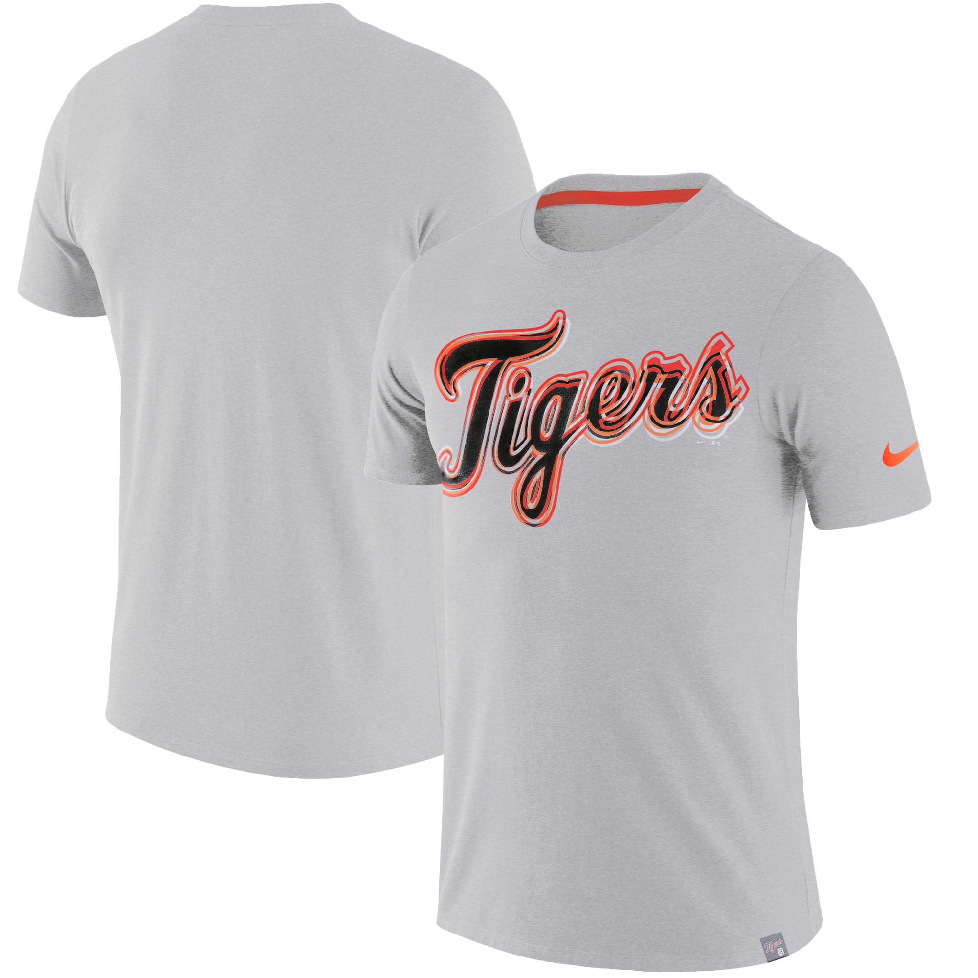 new product detailed pictures first look Detroit Tigers Nike Marled Wordmark T-Shirt - Heathered Gray ... new product detailed pictures first look Detroit Tigers Nike Marled Wordmark T-Shirt - Heathered Gray ...
