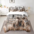 thumbnail image 2 of Manfei Highland Cattle Twin Bedding Sets 7pcs, Rustic Farmhouse Windmill Bedding Comforter Set, Farm Animal Sheet Sets, Breathable Home Decor, 2 of 8