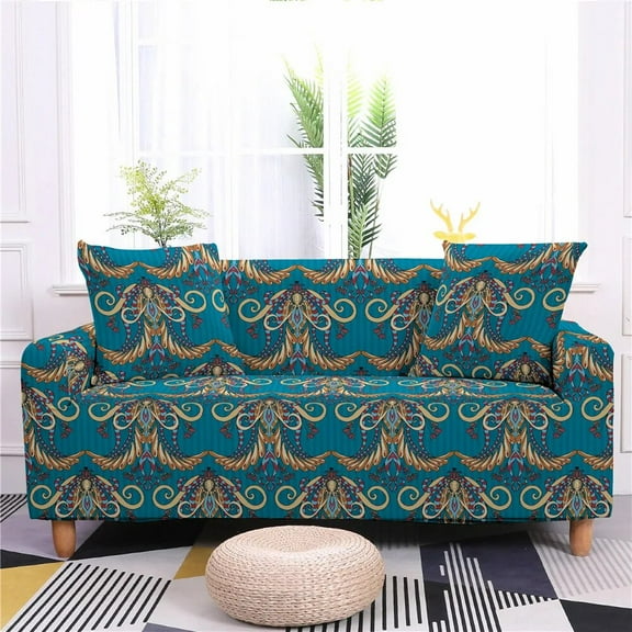 Bohemia Elastic Sofa Cover Mandala Slipcover Tight Wrap All-Inclusive Couch Covers for Living Room Cushion Cover Housse Canapé