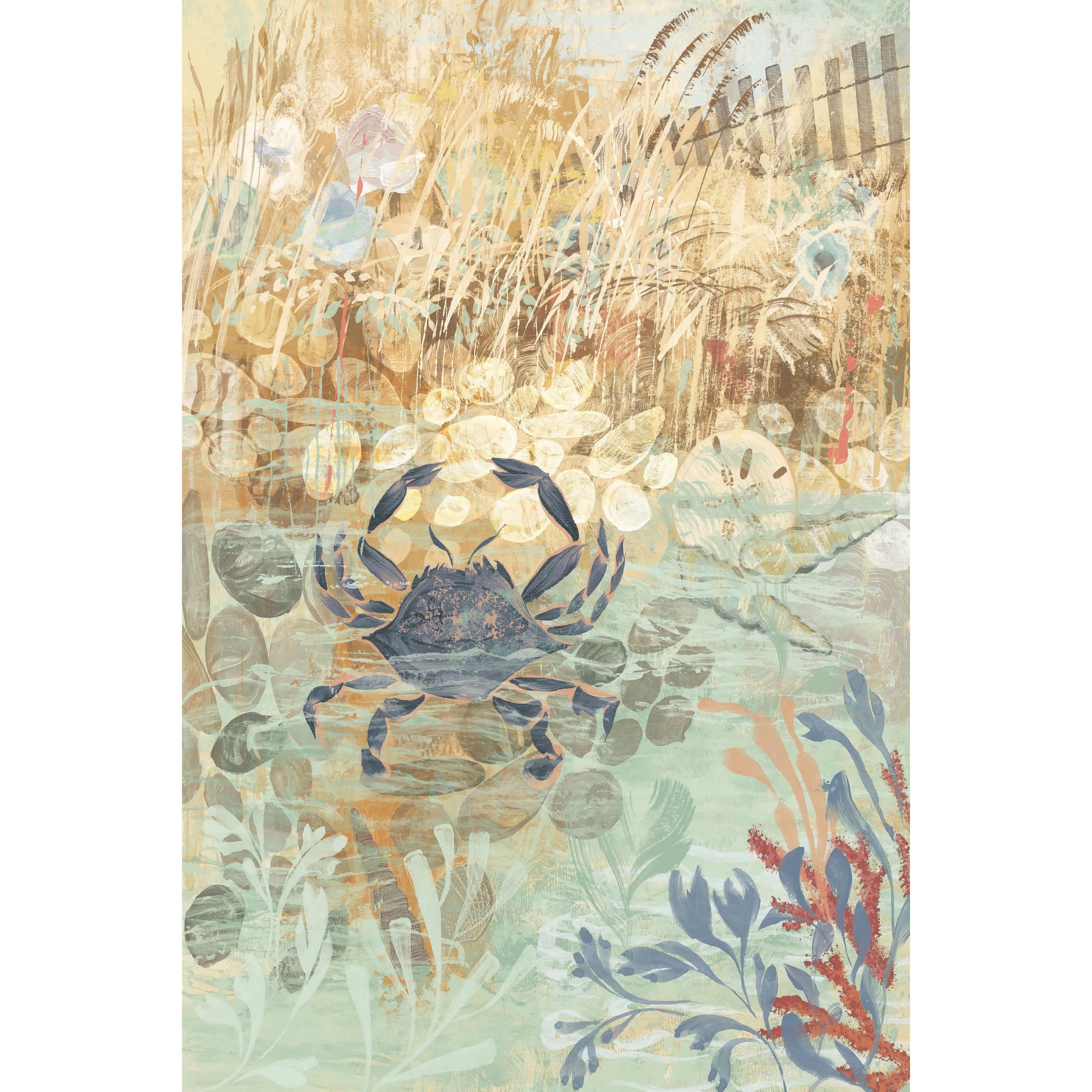 Marmont Hill "Floral Frenzy Coastal III" Painting Print on Canvas