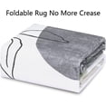 thumbnail image 6 of GlowSol 9' x 12' Large Area Rug Machine Washable Indoor Carpet Art Non-Slip Abstract Rug Floral Pattern Print Non-Shedding Carpet for Living Room Bedroom, Gray/Multi, 6 of 6