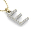 thumbnail image 4 of SuperJeweler E Initial Necklace In 14 Karat Yellow Gold With 20 Diamonds, With Free 18 Inch Chain, For Women, 4 of 6