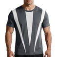 thumbnail image 2 of DYTTDG Men's Moisture Wicking Ice Silk T-Shirt, Breathable Mesh Short Sleeve Athletic Tops, Loose Fit Casual Summer Tee, 2 of 6