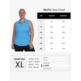 thumbnail image 3 of YIRUIYA Women Plus Size Sleeveless Racerback Golf Polo Shirts Lapel Collar Athletic Tank Tops, 3 of 7