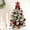 Red, variant on 22in Mini Christmas Tree with Light Artificial Small Tabletop Woodland Christmas Decoration with Flocked Snow;  Exquisite Decor & Xmas Ornaments for Table Top for Home & Office