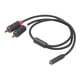 thumbnail image 5 of Conector Y Cable de sonido 3,5 mm 1/8 pulgadas Audio a 2 RCA Convertidor estéreo 40 cm / 15,75 pulgadas Yuyangstore Convertidor hembra a 2 RCA macho, 5 of 8